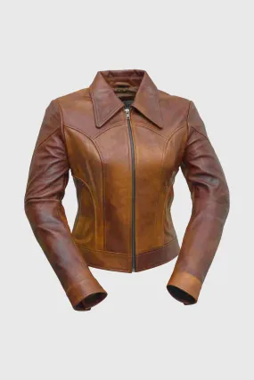 Charlotte Women's Fashion Leather Jacket (POS)